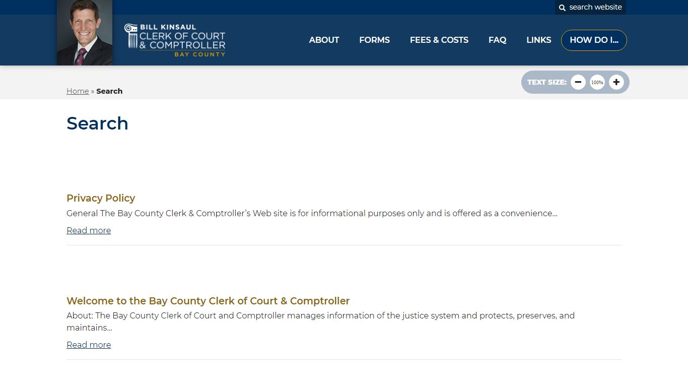 Search - Bay County Clerk of Court